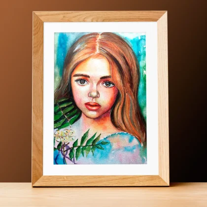 A Pretty Girl in Nature (2022) by Olga Atkins