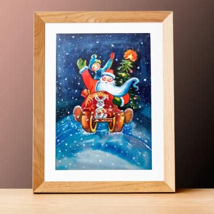 Santa Is Coming!!! (2022) by Olga Atkins