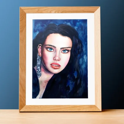 Blue Eyes (2022) by Olga Atkins