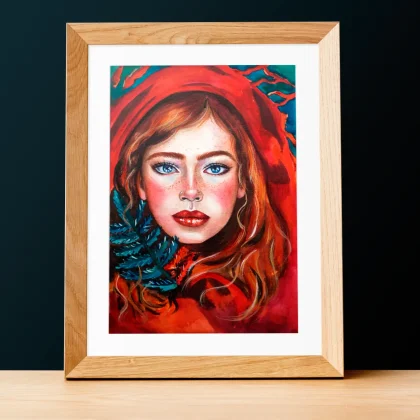 Lady In Red (2023) by Olga Atkins
