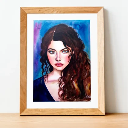 Beauty In Her Dark Mysterious Eyes (2023) by Olga Atkins