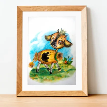 The Little Straw Bull (2023) by Olga Atkins