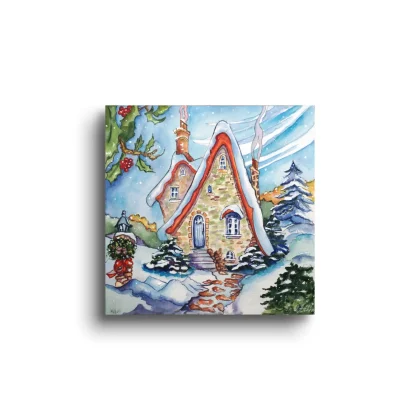 Cute Winter House (2023) by Olga Atkins