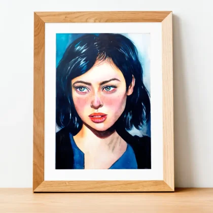 Blue Eyes (2023) by Olga Atkins