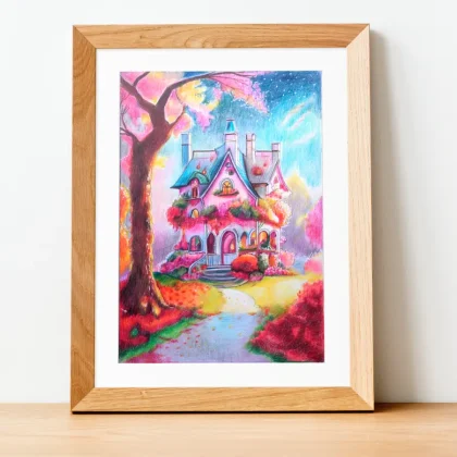 Pink Fairytale House (2023) by Olga Atkins