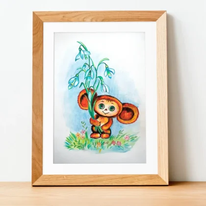 Cheburashka (2023) by Olga Atkins