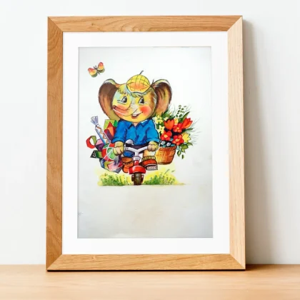 Happy Elephant (2023) by Olga Atkins