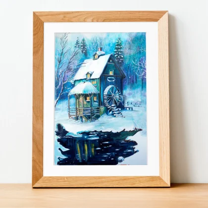 Magical Winter House (2024) by Olga Atkins